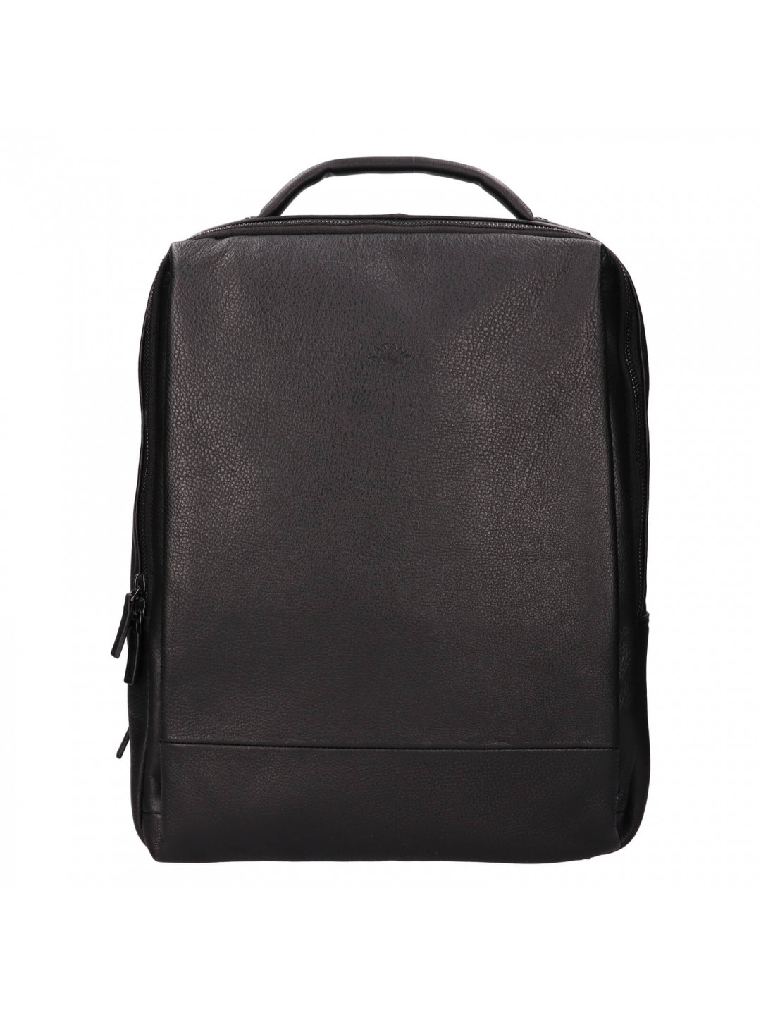 Pánský kožený batoh na notebook Katana Lens – černá